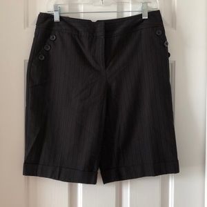 Pinstriped dress shorts